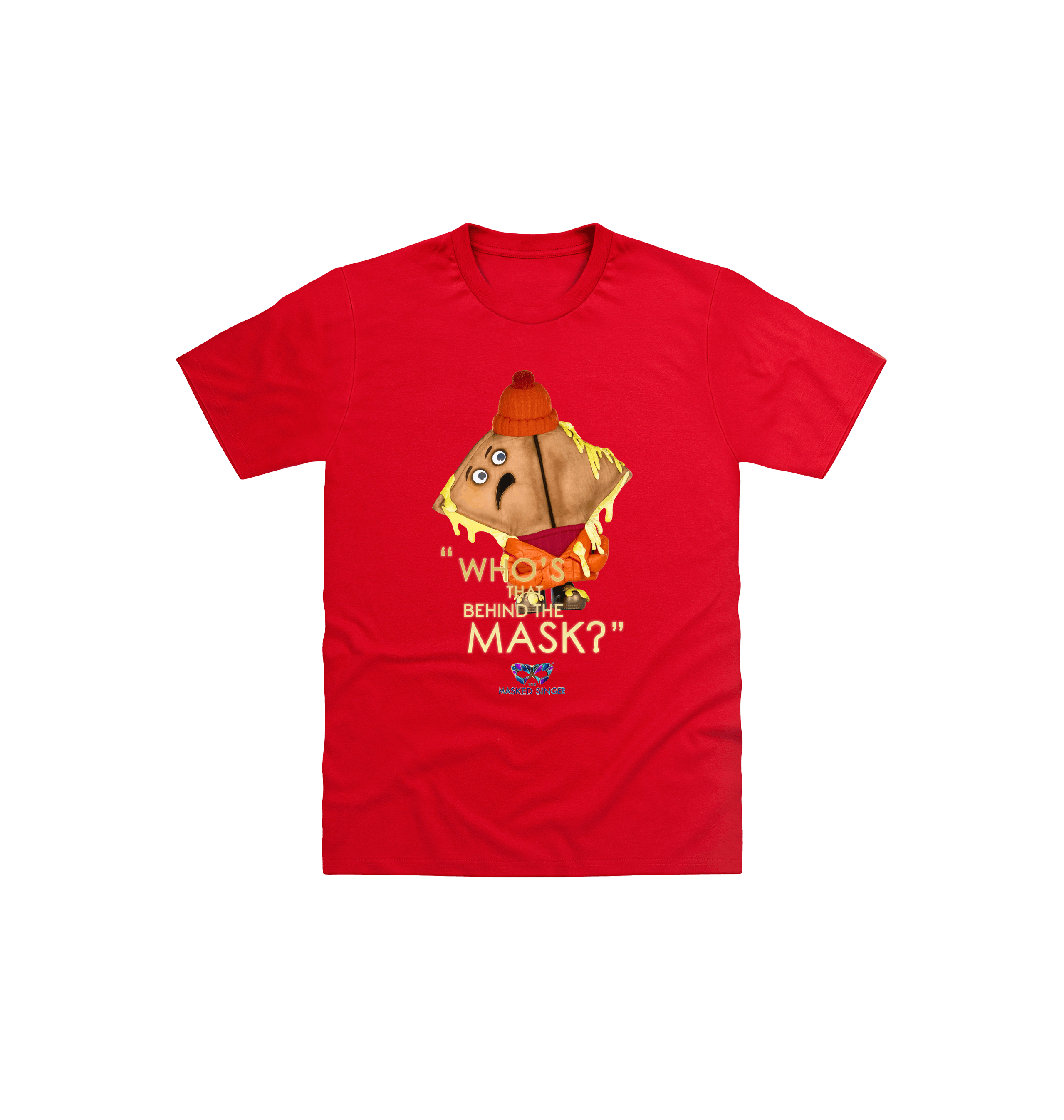 Red Printed Kids T-Shirt Front